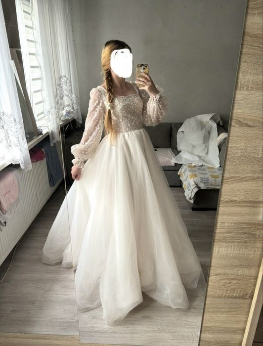 Suknia ślubna długi rękaw