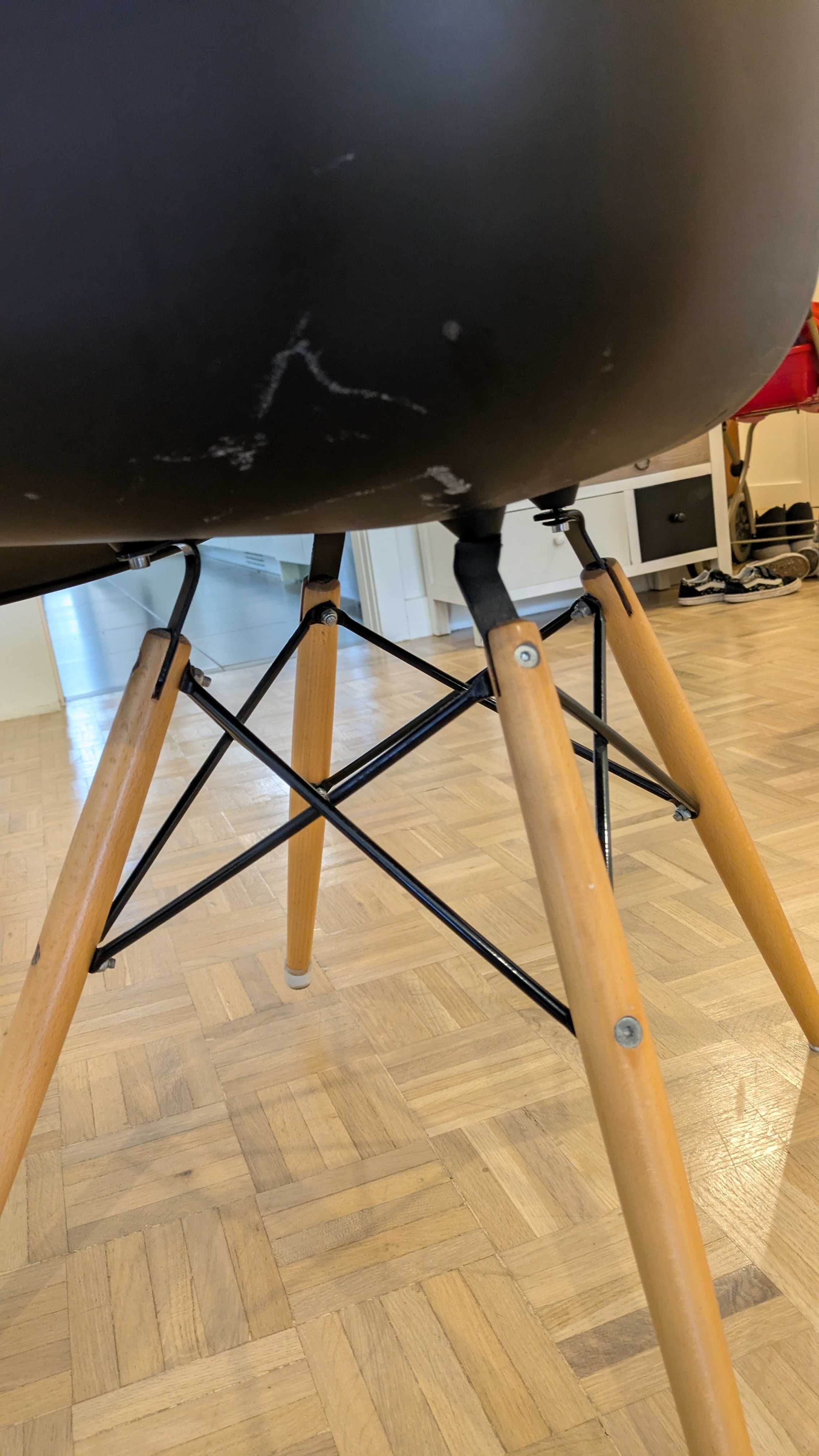 Cadeira Charles Eames Wood Daw Com Braços