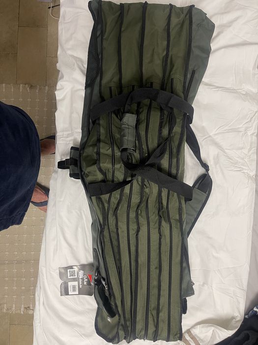 Mala/mochila porta canas 4 compartimentos