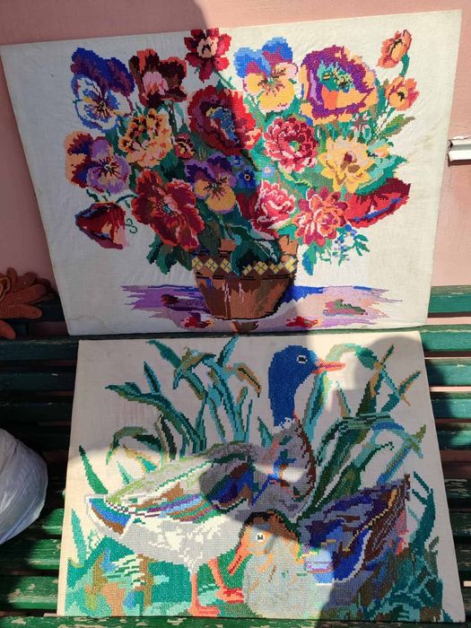 Картина вышивка СССР