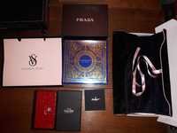 Брендовые коробки пакеты Prada Versace Lefard Victoria's Secret