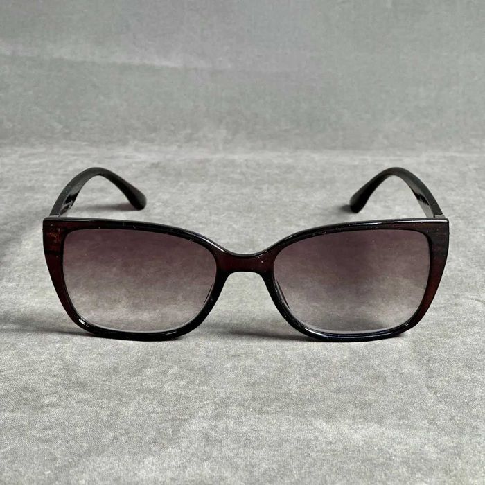 Бордові жіночі окуляри для зору в пластиковій оправі.+ та -Код 8002 С2