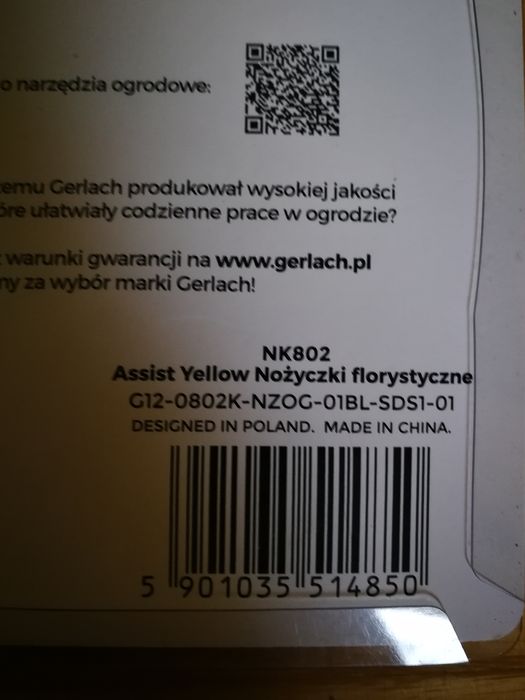 Nożyczki florystyczne Assist, Gerlach