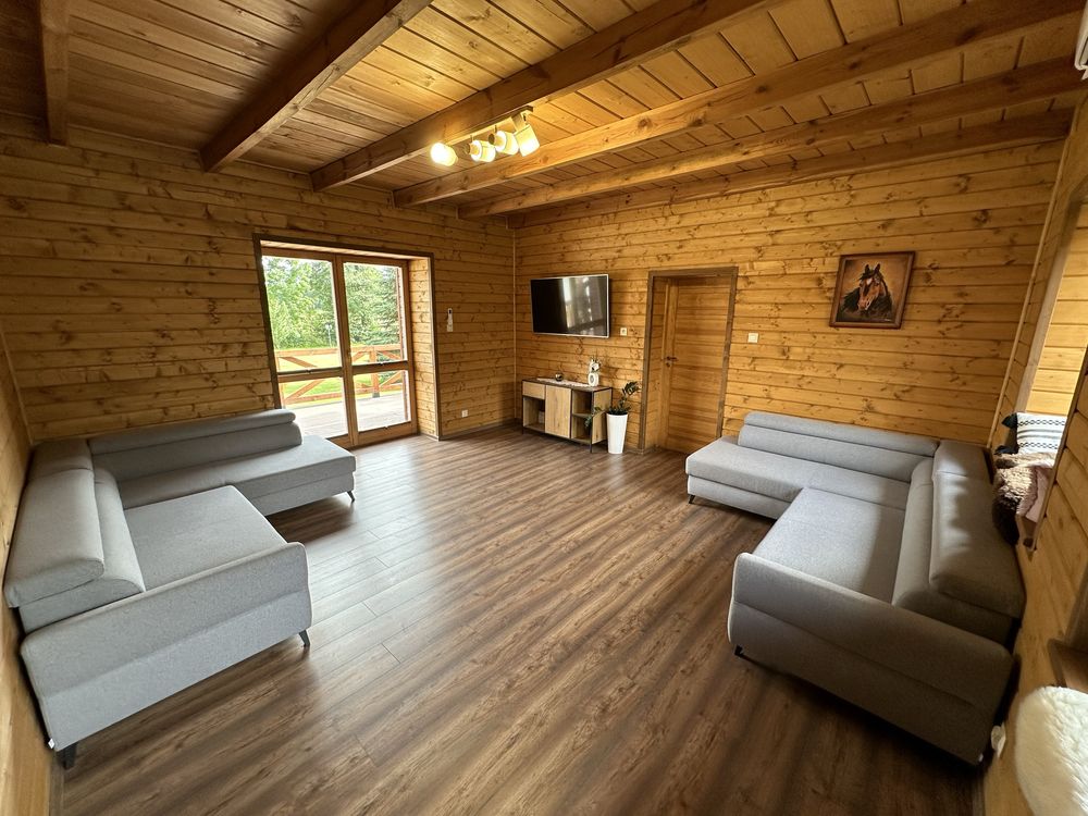Ranczo Mokre Drewniany Dom Wynajem Noclegi Balia Jacuzzi SPA