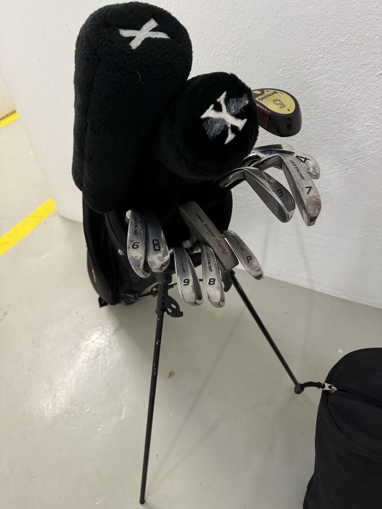 Saco de Golfe Marca Top Flite com 10 Tacos e 3 Madeiras