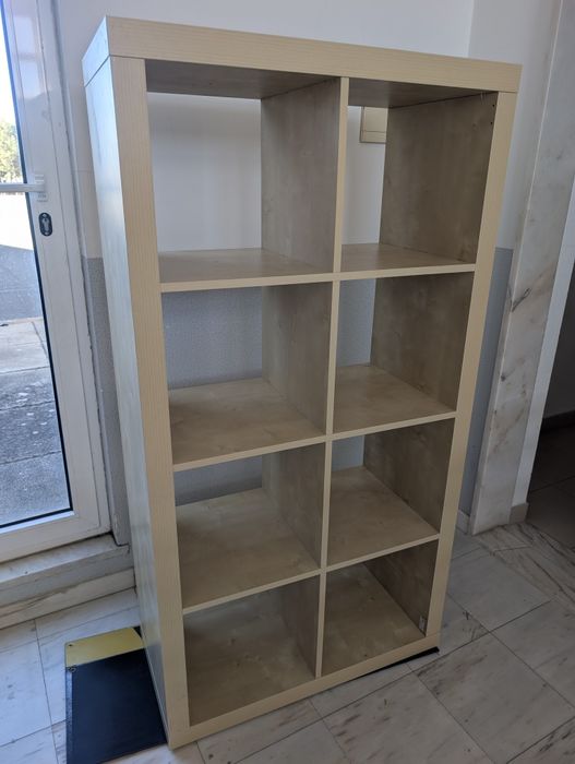 Estante IKEA KALLAX, carvalho, 77x147 cm
