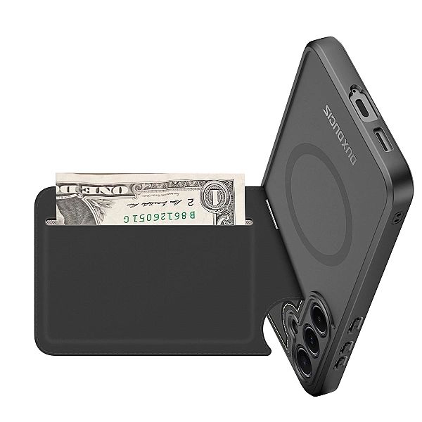 Etui Dux Ducis Rafi II na Samsung Galaxy S25 z podstawką i portfelem -