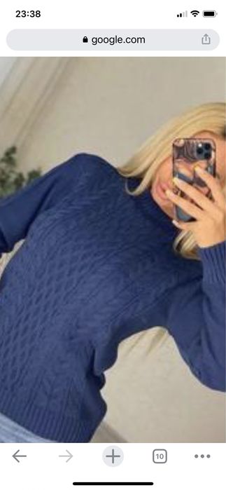 Свитер водолазка гольф туника новая Турция