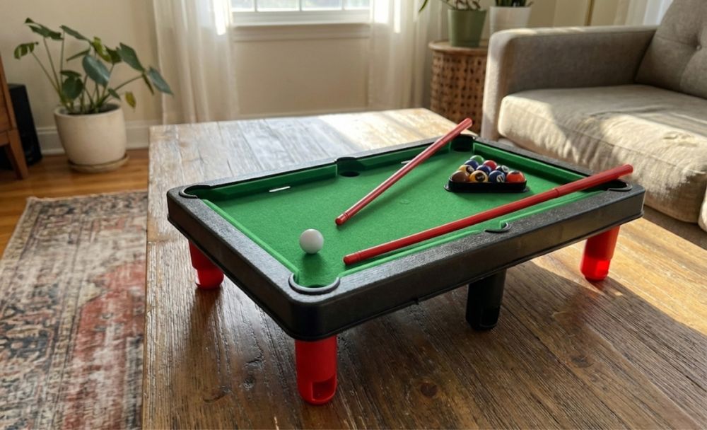 Mini bilard stół bilardowy kijki do bilarda snooker zestaw dla dziecka