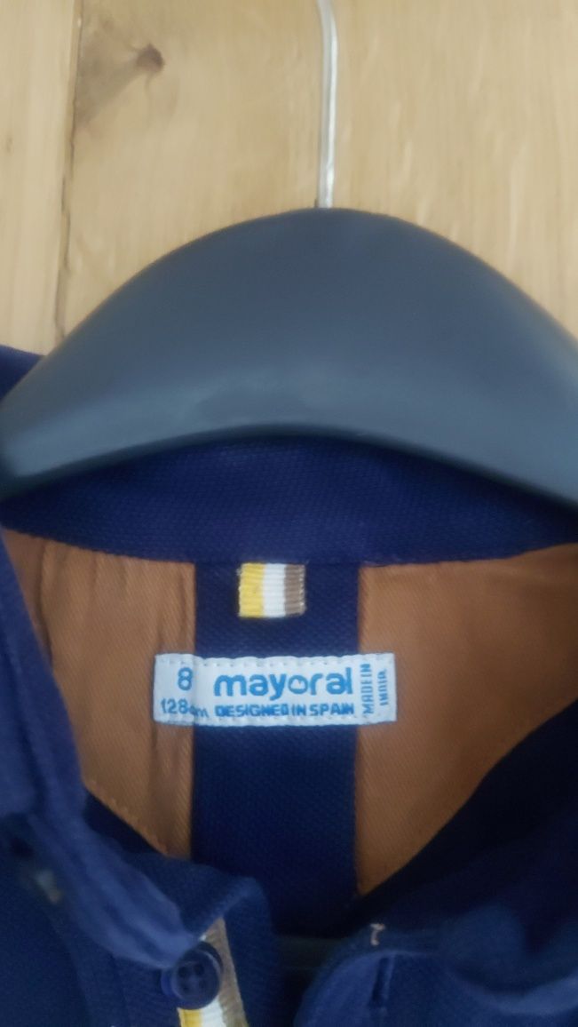 Mayoral stylowa bluzka polo motocykle r 8l/128