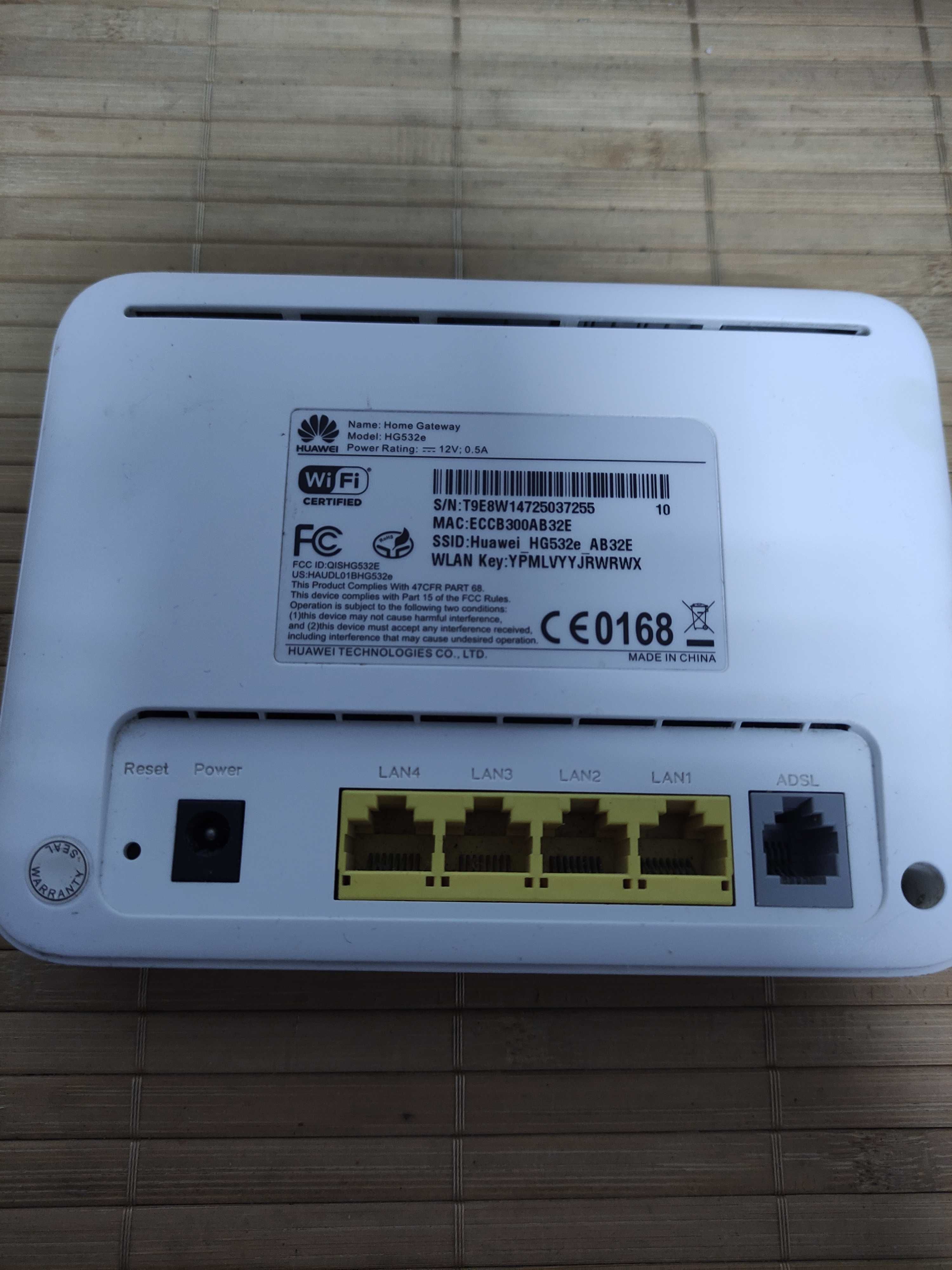 роутер .ZTE ZXV10 H180L Huawei HG532e