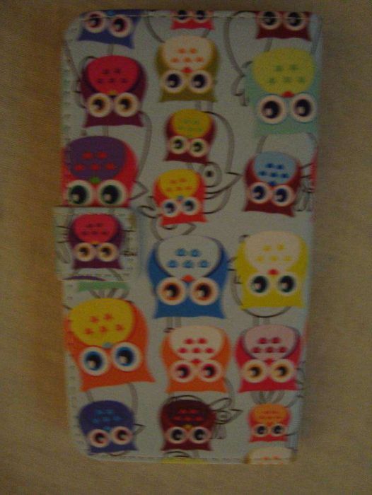 etui/portfel na samsunga S5 sowy