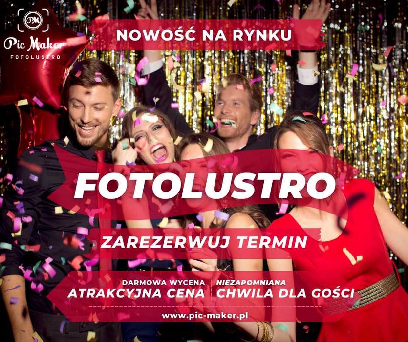 FOTOBUDKA FOTO BUDKA FOTOLUSTRO Nowoczesna atrakcja na twoim przyjęciu
