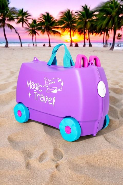 Walizka Kabinowa Dla Dzieci Jeżdżąca Podróżna Jeździk Magic Travel Hol