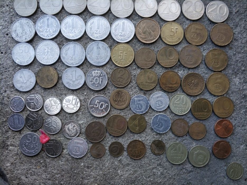 Pieniadze monety różne