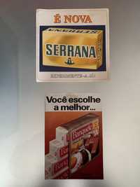 Folhetos anos 70 margarinas serrana e banquete