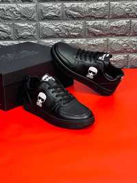 МУЖСКИЕ кроссовки Karl Lagerfeld кеды подростковые чёрного цвета 35-45