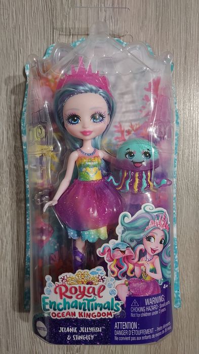 Mattel Enchantimals Jelanie Jellyfish Lalka Meduza + figurka Stingley