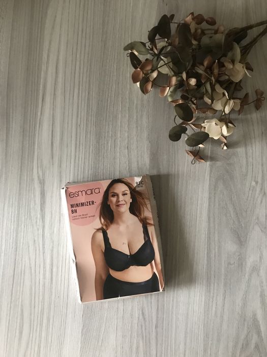 Эсмара! Женский синий, бюстгальтер минимайзер 95 C,