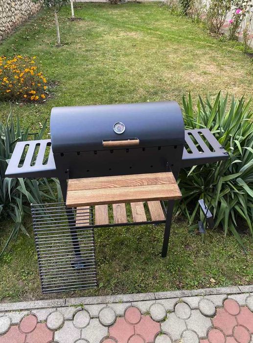 АКЦІЯ / Мангал з кришкою для барбекю та решіткою для гриля метал 4 мм