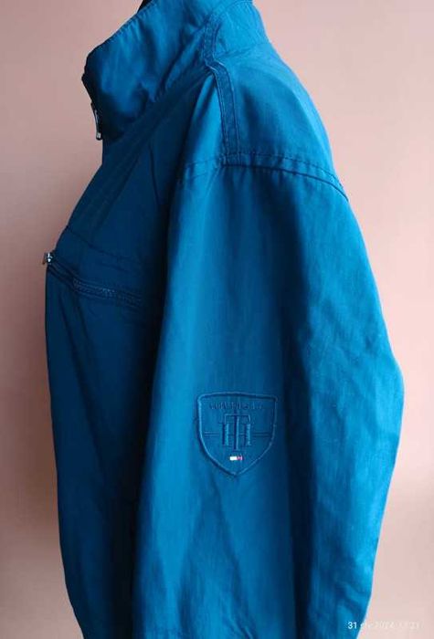 Kurtka męska przejściówka wiosenna Tommy logowania ściągacz zamki