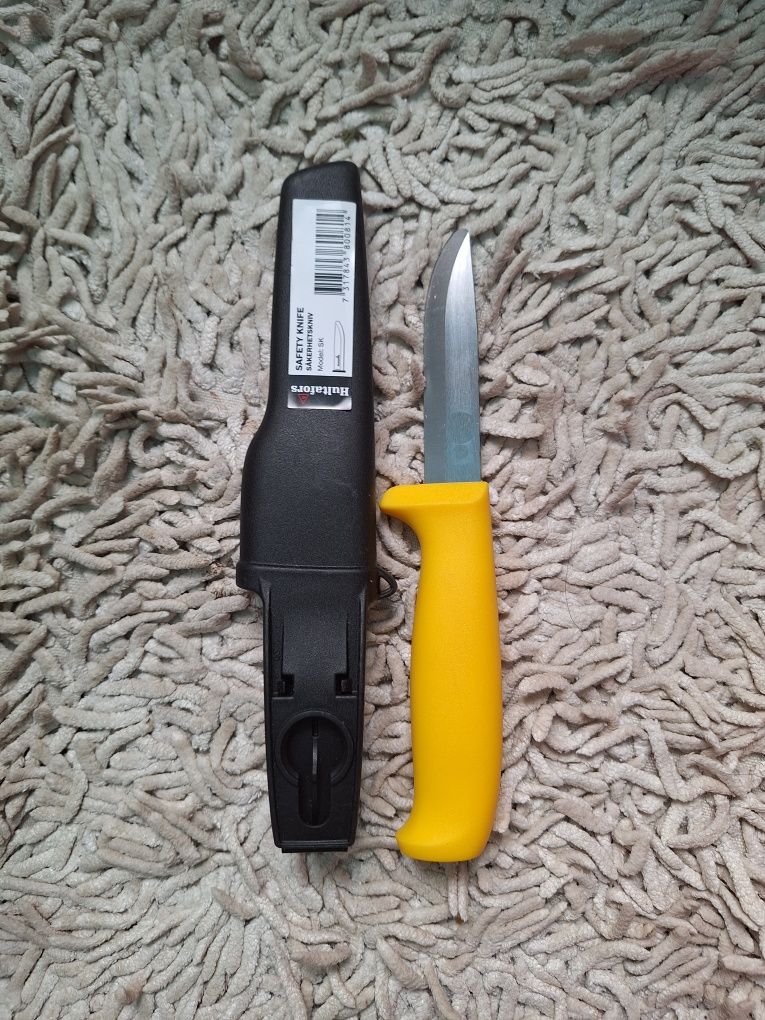 Nóż Hultafors safety knive dla ratownictwa, na Kampinos, do ogrodu