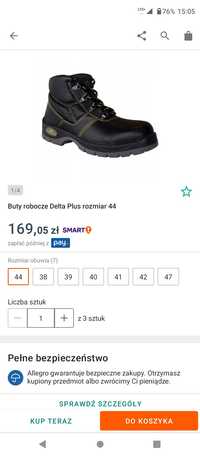 Solidne buty robocze roz. 44