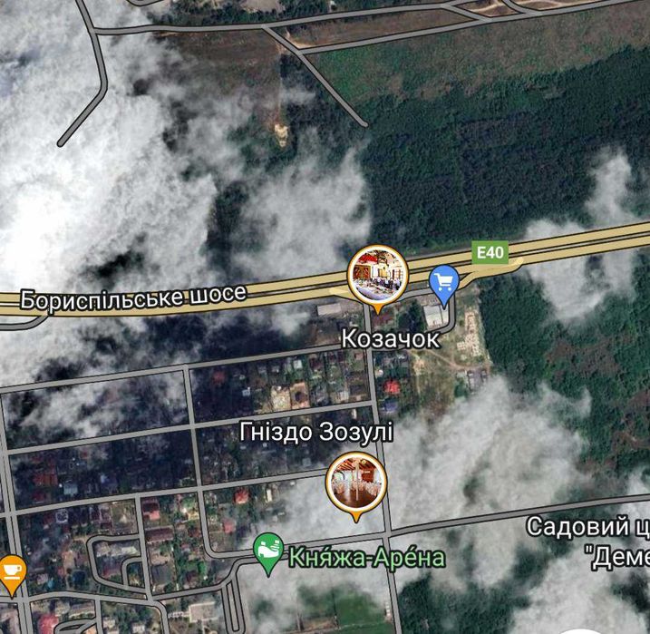 Ресторан на фасаді траси Київ - Бориспіль с. Шасливе