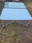 Stół Konferencyjny, biurowy,  wystawowy 1.4m x 0.95m metalowy stelaż