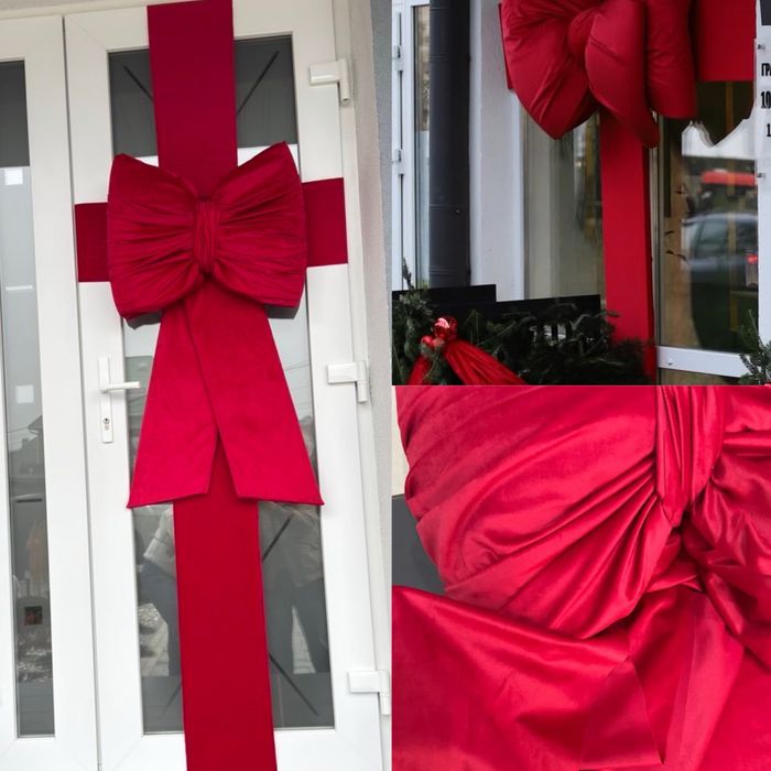 Декоративний бант велюровий на ялинку чи на двері