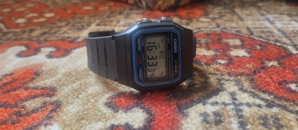 Годинник Casio F91W классика водонепроницаемые