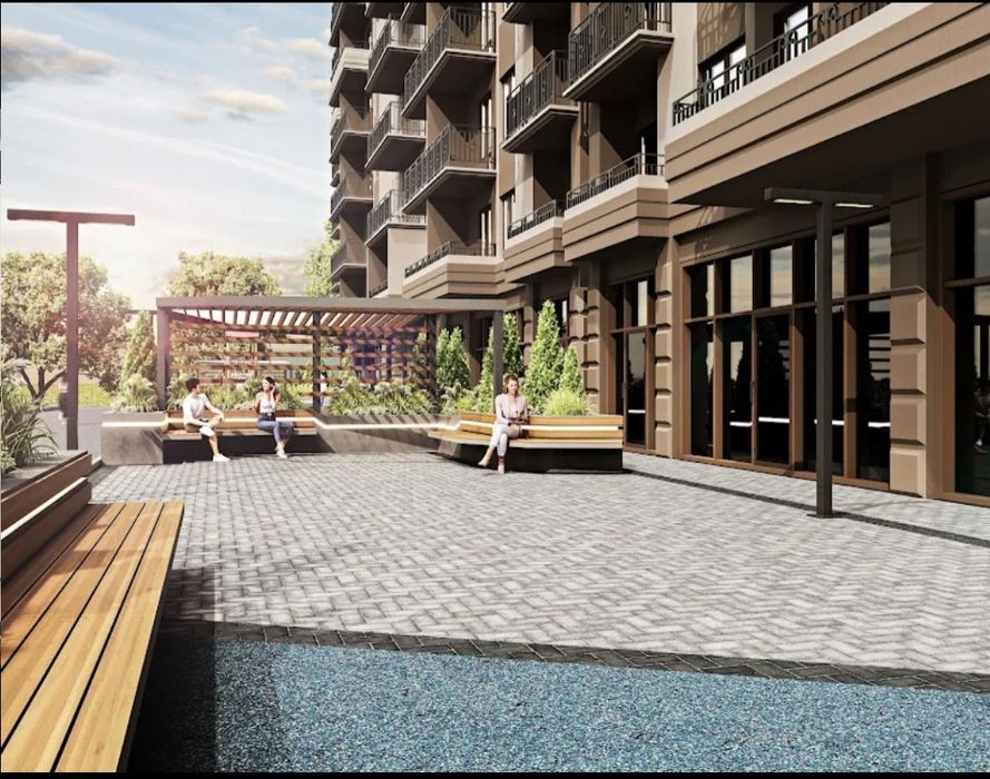 1к квартира ЖК Эллада 42.5м с видом на Генуескую. Дом сдан.