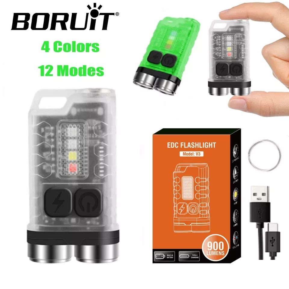 Boruit V3 LED. Яскравий кишеньковий ліхтарик (фонарики) багато режимів