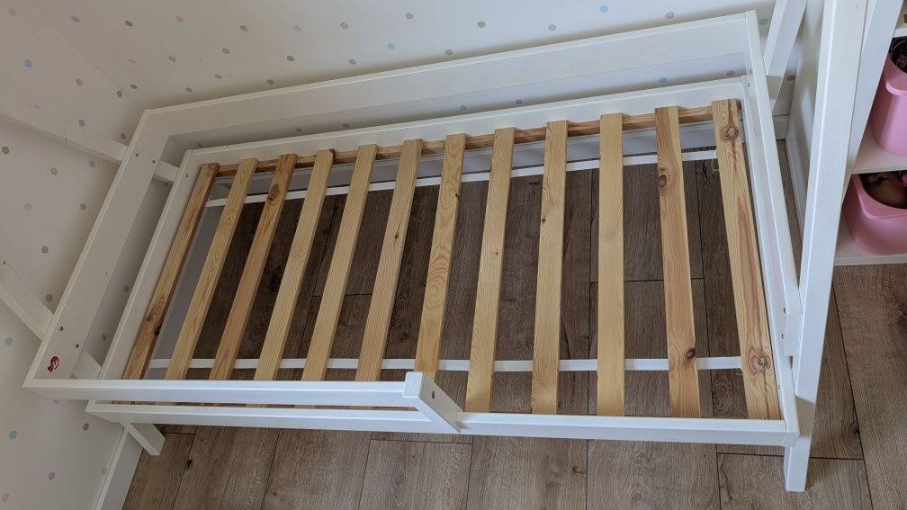 Łóżko dziecięce domek 160x80 biale tipi dla dzieca