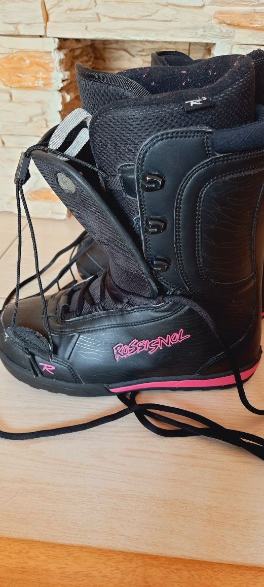 Buty snowboardowe damskie 25,5 cm Rossignol czarne na deskę