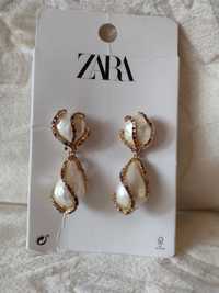 ZARA/ Ekskluzywne, duże kolczyki z Madrytu/ perły bogato zdobione/NOWE
