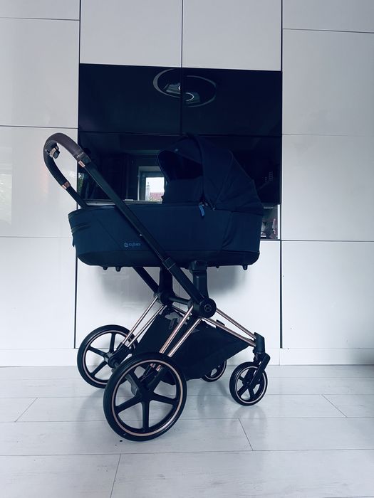 Cybex priam 4.0 rose gold komplet z 2 stan idealny