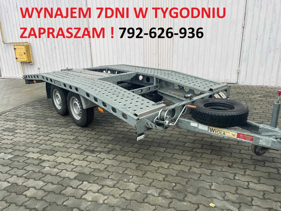 Wynajem laweta/przyczepa 4m/8,5m zapraszam najtaniej wloclawek!