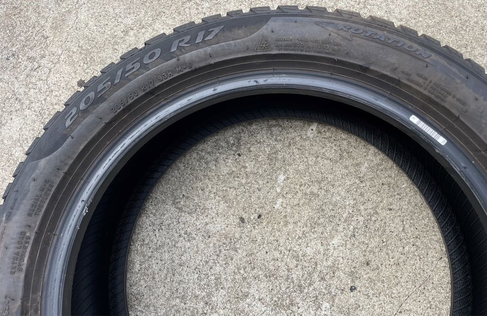 4x opony zimowe 205/50 r17 93H Pirelli Winter Sottozero 3 (2021r 6,6mm
