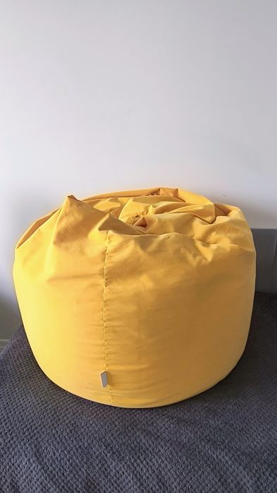 Pufa Italpouf XXL – musztardowa, jak nowa, mało używana
