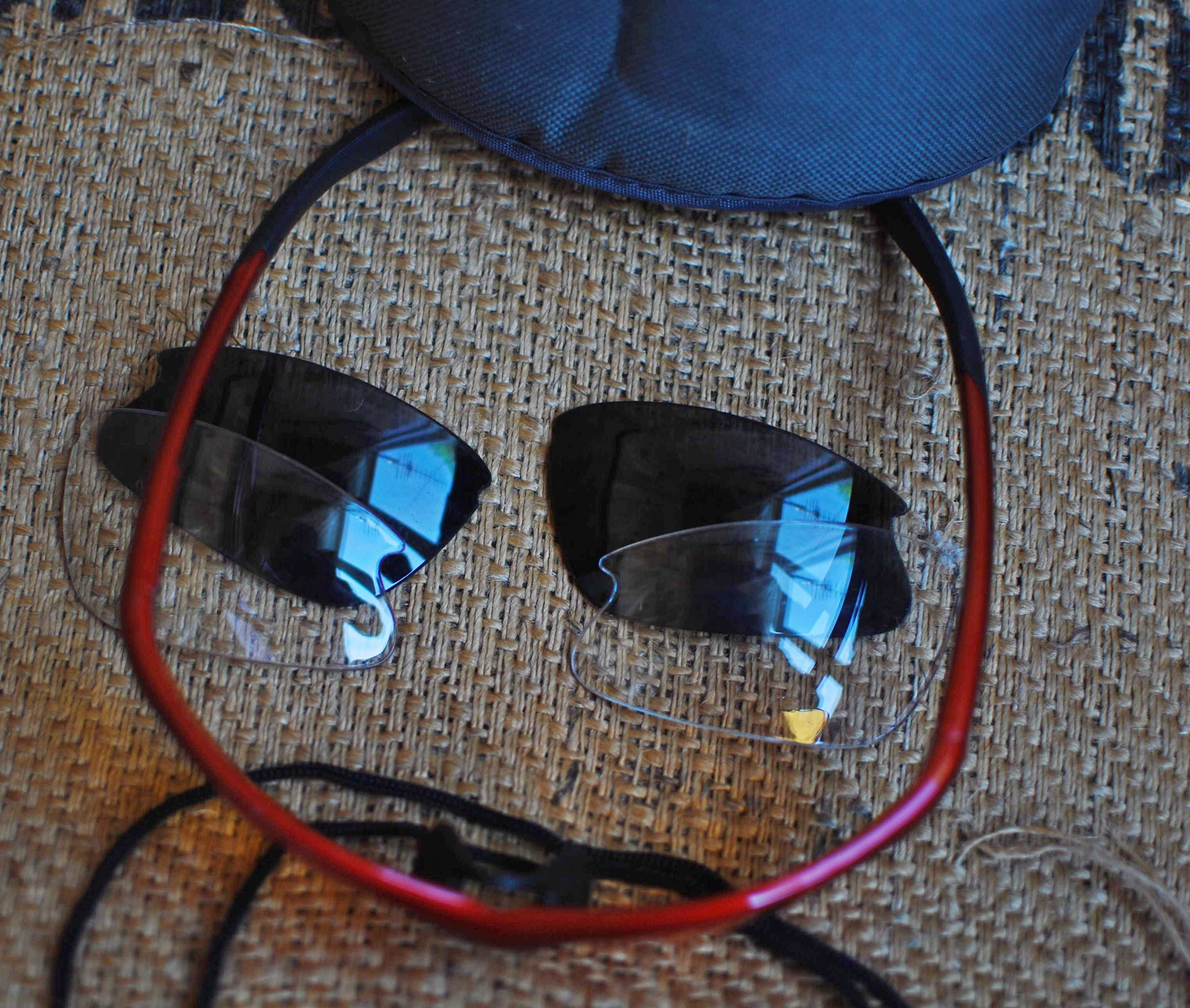 Окуляри дитячі захисні три пари шкельок тактичні очки