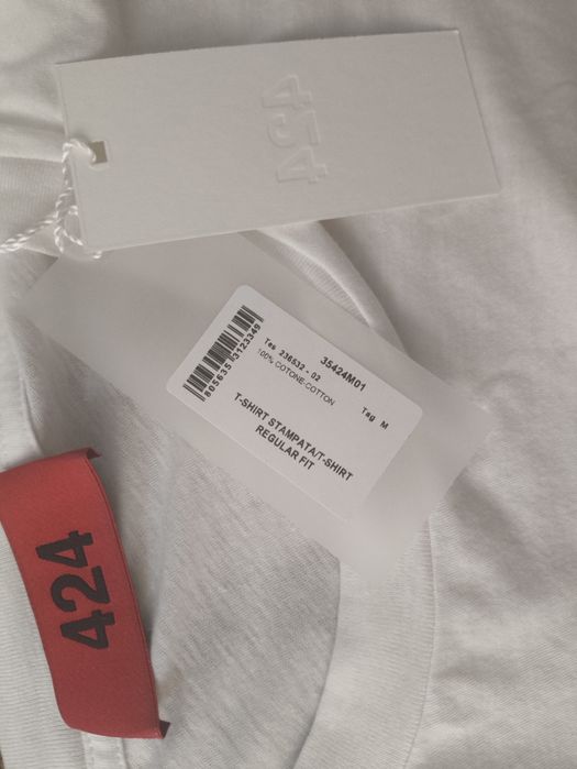 Футболка 424 білого кольору