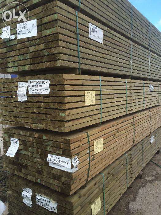 Kantówki legary impregnowane ciśnieniowo ze Szwecji 45x45