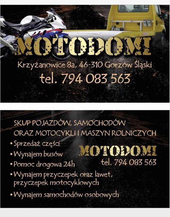 Wynajem przyczep lawet przyczepka motocyklowa przyczepki aut busów