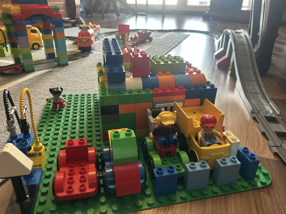 Lego duplo pociag zestaw 10508, klocki, samochodziki