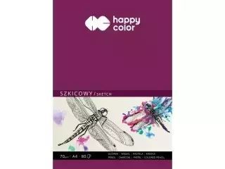 Szkicownik A5 Happy Color klejony 80 ark.70gsm. Happy Color