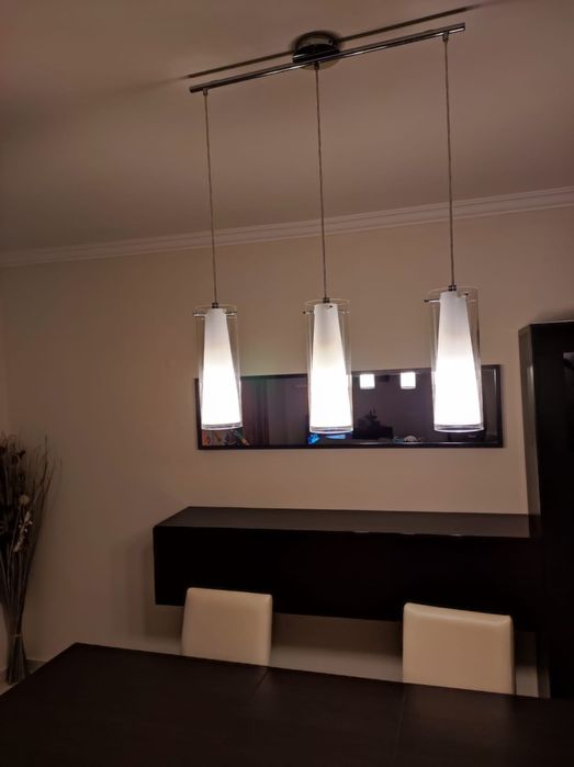 Candeeiro tecto de 3 lâmpadas