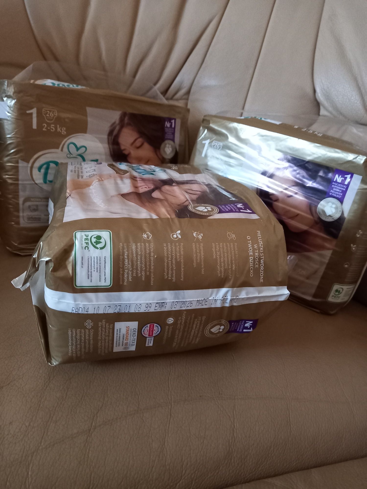 Dada Extra Care rozm.1 pieluchy dla dzieci 2-5kg NOWE
