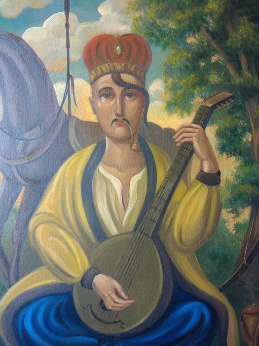 "Козак Мамай" картина маслом.