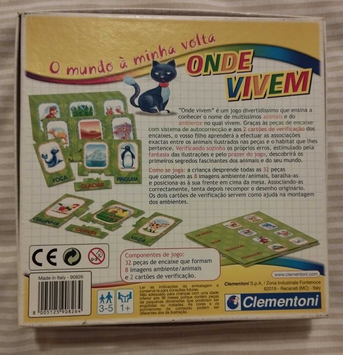 Jogo "Onde vivem os animais"